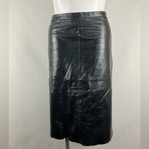 Gap A-Line Leather Skirt
